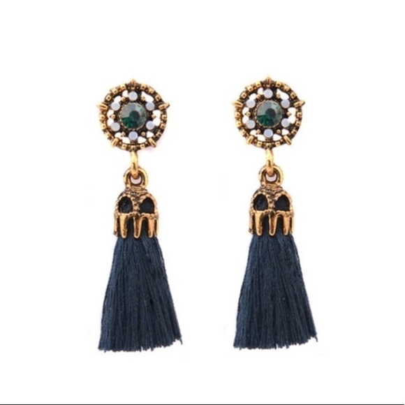 NEW!! Tassel Statement Earrings - Picture 5 of 5